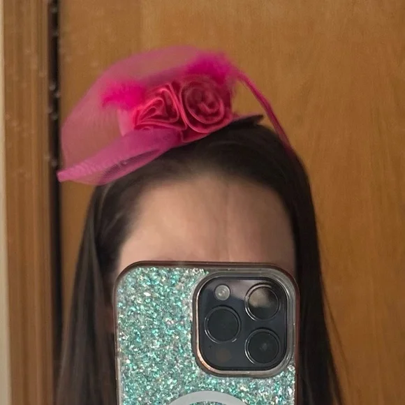 Hot Pink Hat Fascinator - women's 7464   Handmade NWT Boutique - Picture 4 of 4